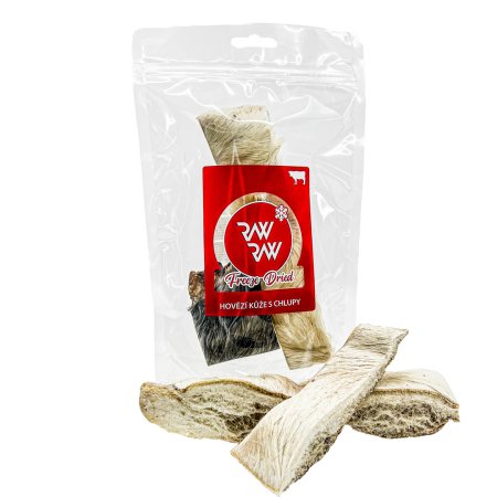 RAW RAW Freeze Dried Hovädzia koža s chlpmi 60g