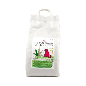 Rebel Cat prírodná podstielka hrudkujúca Corn & Hemp 7l