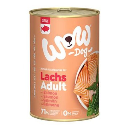 WOW konzerva Losos s paradajkami Adult 400g