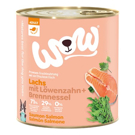 WOW konzerva Losos s paradajkami Adult 800g