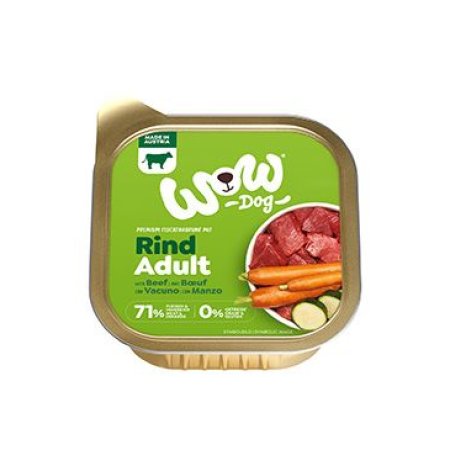 WOW paštéta Hovädzie s karotkou Adult 150g