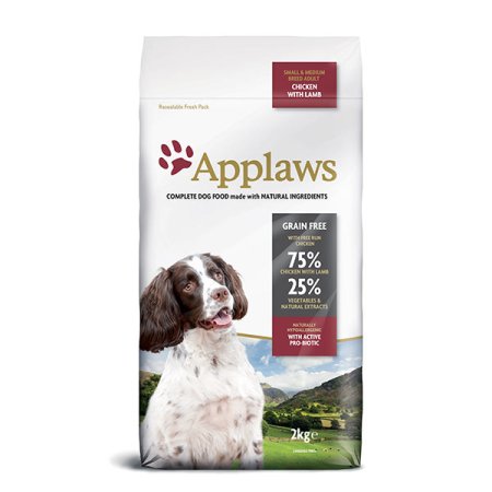 Applaws granule Dog Adult Small & Medium Breed Kurča s jahňacím 2kg