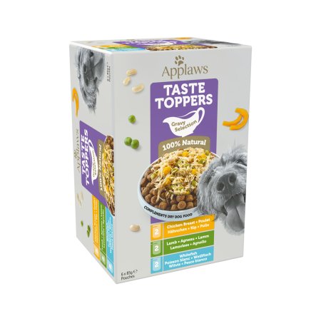 Applaws vrecko Dog Taste Toppers Gravy Multipack 6x85g