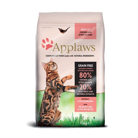Applaws granule Cat Adult Kurča s lososom 7,5kg