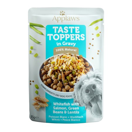 Applaws vrecko Dog Taste Toppers Gravy Biela ryba s lososom 85g