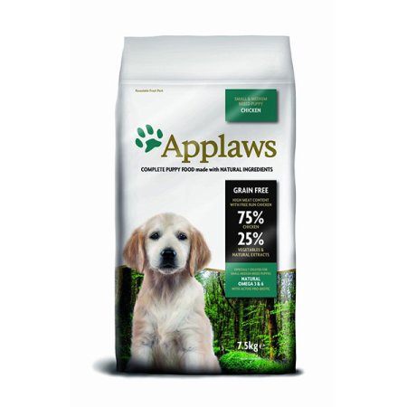 Applaws granule Dog Puppy Small & Medium Breed Kurča 7,5kg