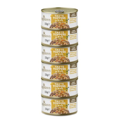 Applaws konzerva Dog Taste Toppers Broth Kurča so zeleninou 6x156g