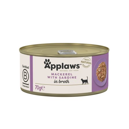 Applaws konzerva Cat Makrela so sardinkami 6x 70g