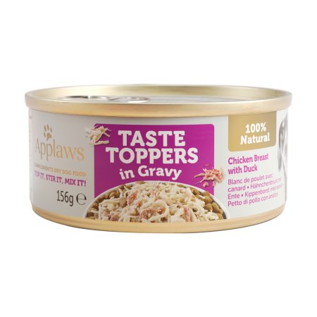 Applaws konzerva Dog Taste Toppers Gravy Kurča s kačicou 156g