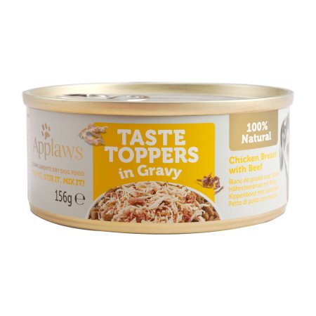 Applaws konzerva Dog Taste Toppers Gravy Kurča s hovädzím 156g