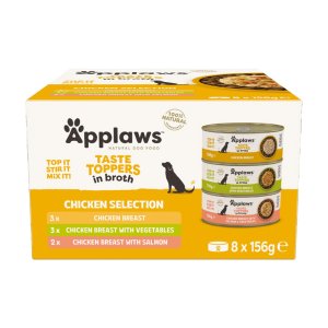 Applaws konzerva Dog Taste Toppers Broth Multipack 8x156g