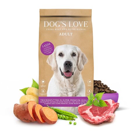 Dog's Love granule Jahňacie Adult 12kg