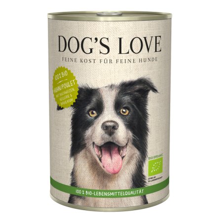 Dog's Love konzerva Bio Kurča 400g