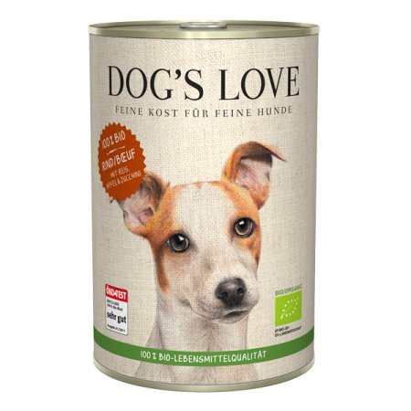 Dog's Love konzerva Bio Hovädzie 400g