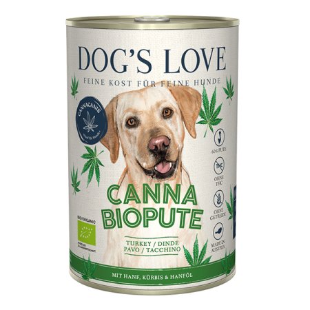 Dog's Love konzerva Canna Bio Moriak Adult 400g