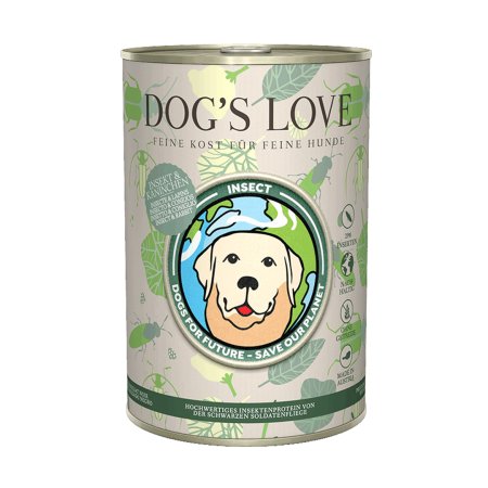 Dog's Love konzerva Insect Hmyz a králik 400g