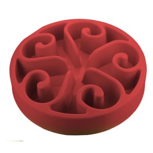 Eat Slow Live Longer spomaľovacia miska Original červená 20cm