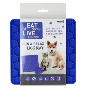 Eat Slow Live Longer lízacia podložka Fun & Relax modrá