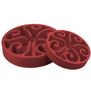 Eat Slow Live Longer spomaľovacia miska Original červená 30cm