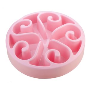 Eat Slow Live Longer spomaľovacia miska Original ružová 20cm