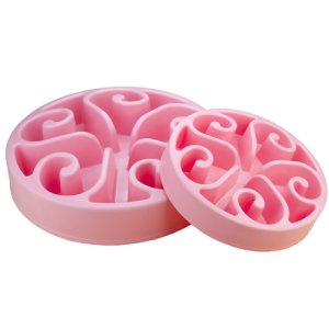 Eat Slow Live Longer spomaľovacia miska Original ružová 30cm