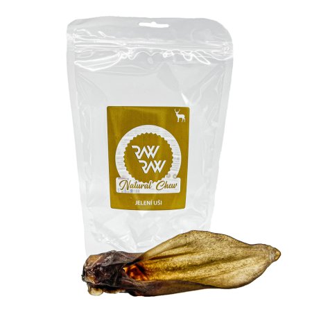 RAW RAW Natural Chew Jelenie uši 1ks
