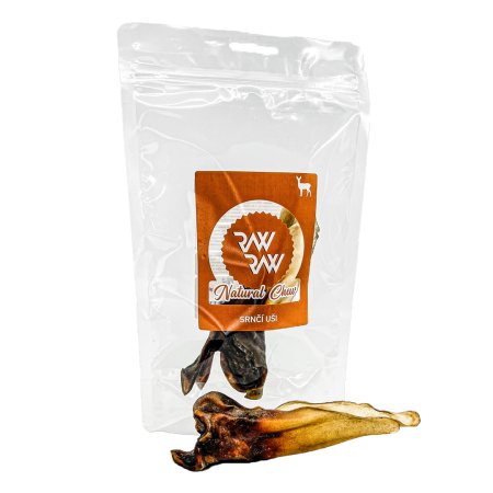 RAW RAW Natural Chew Srnčie uši 2ks