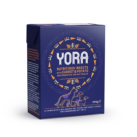 YORA Dog Tetrapak paštéta z hmyzu s mrkvou 390g