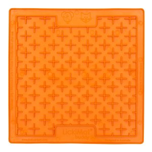 LickiMat Buddy lízacia podložka oranžová 20 x 20 cm