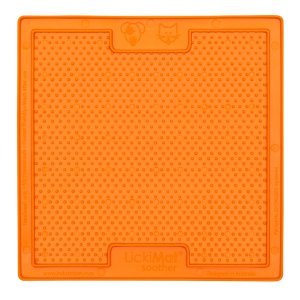 LickiMat Soother lízacia podložka oranžová 20 x 20 cm