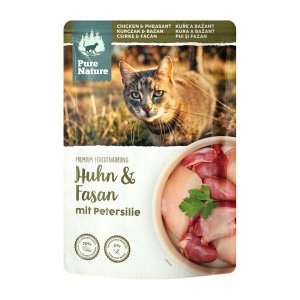 Pure Nature Cat Adult vrecko Kurča a Bažant s petržlenovou vňaťou 85g