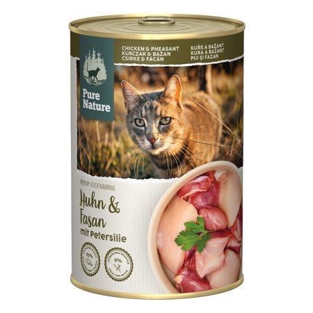 Pure Nature Cat Adult konzerva Kurča a Bažant s petržlenovou vňaťou 400g