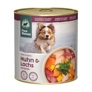 Pure Nature Dog Adult konzerva Kurča a Losos 800g