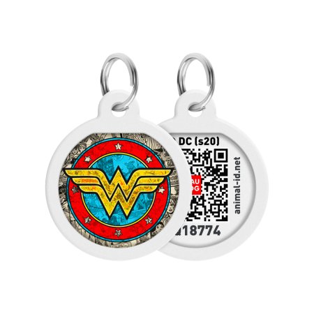 WAUDOG múdra ID známka s QR tagom DC Wonder Woman logo Original