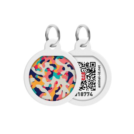 WAUDOG múdra ID známka s QR tagom Multicolor camo