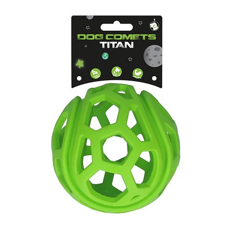 Dog Comets Titan dierovaná lopta zelená 11,5cm