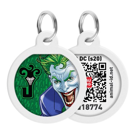 WAUDOG múdra ID známka s QR tagom DC Joker green