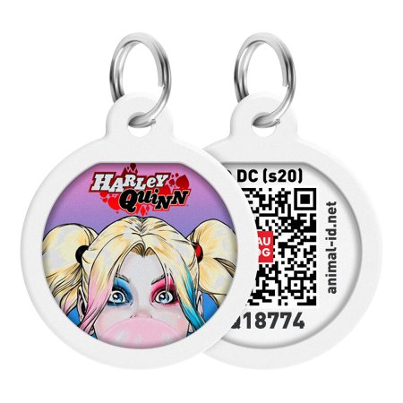 WAUDOG múdra ID známka s QR tagom DC Harley Quinn