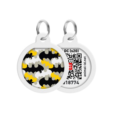 WAUDOG múdra ID známka s QR tagom DC Batman znak miniatúry
