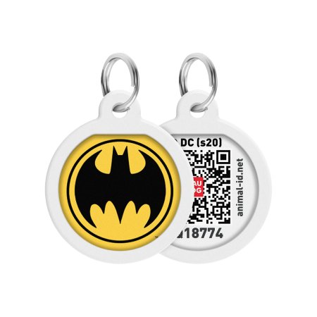WAUDOG múdra ID známka s QR tagom DC Batman znak