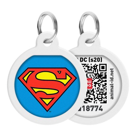 WAUDOG múdra ID známka s QR tagom DC Superman znak
