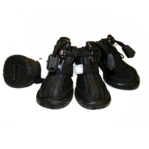 Topánočky pre psov Outdoor - sada 4ks, čierne / veľ. 6