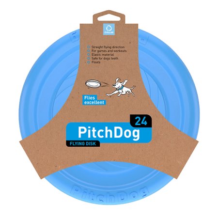 PitchDog lietajúci Disk pre psov modrý 24cm