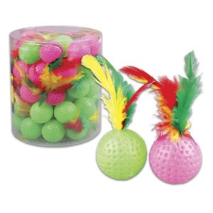 Loptička s pierkom 4,5cm