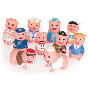 Tommi Mini Prasiatka 10ks - latex hračka