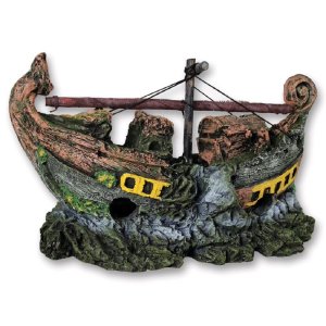 Akvarijné dekorácie PO-058 vrak veľký