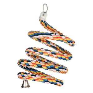 Bavlnená špirála so zvončekom, veľký papagáj