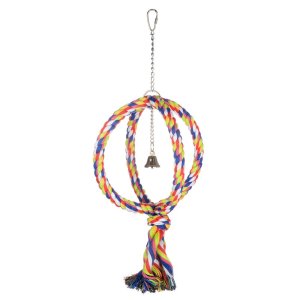 Bavlnený kruh so zvončekom, veľký papagáj