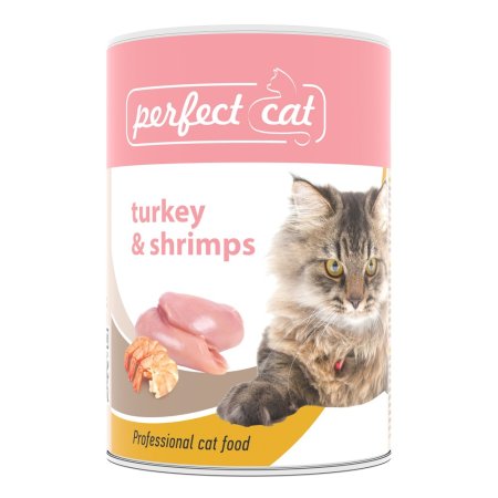 Perfect Cat Turkey&Shrimps (morčacie&krevety) 400g