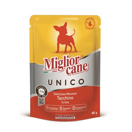 Mig.Unico MINI kapsička morčacie 80g - pes